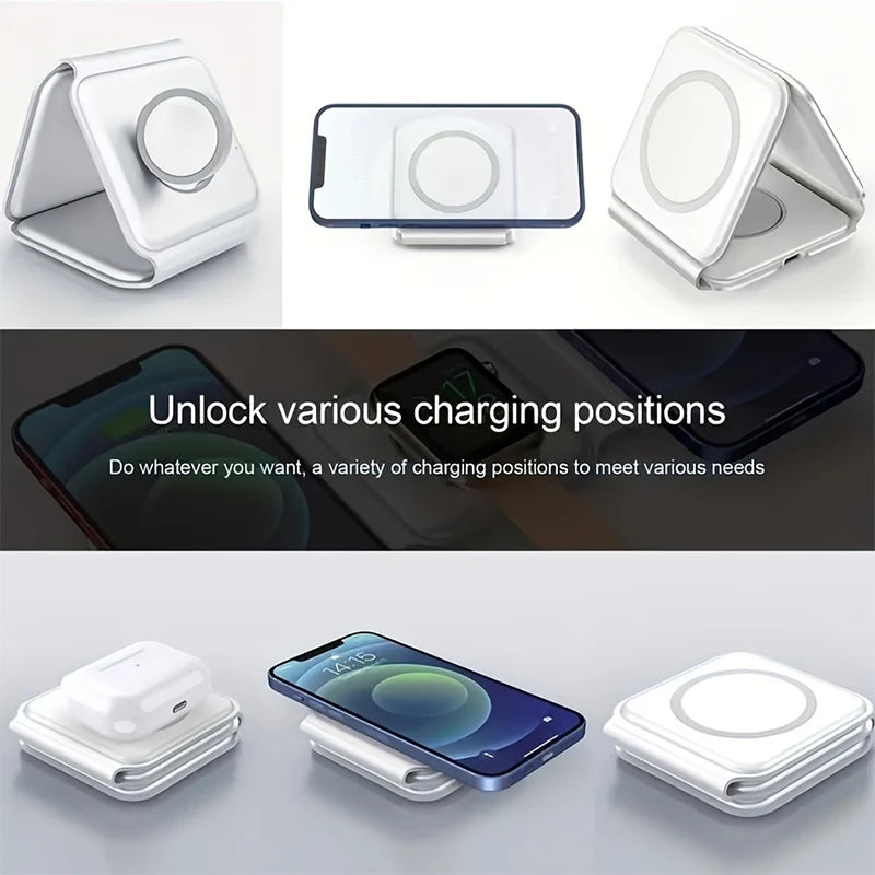 Folding Magnetic 3 in 1 Charging Case