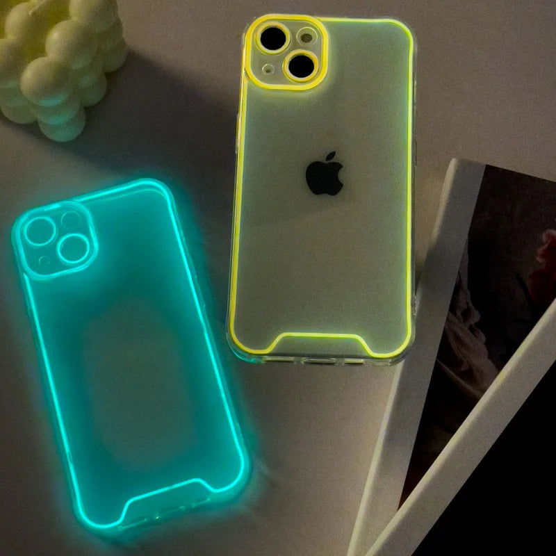 Luminous Clear Phone Case for iPhone 11 12 13 14 Pro Max X XR XS