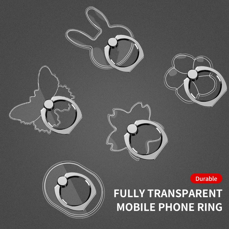 Transparent  Cell Phone Ring Holder