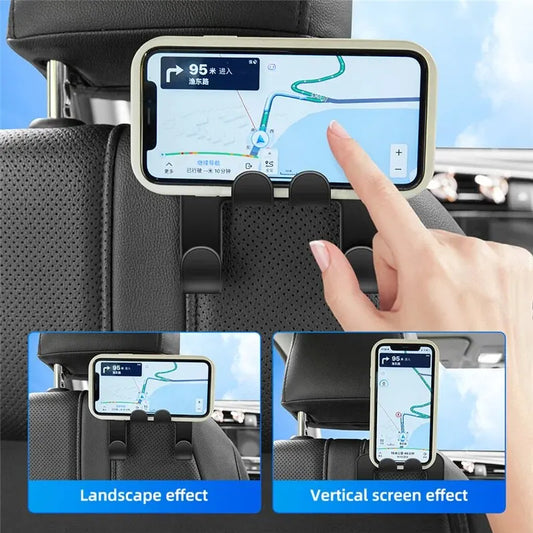 Headrest Hook Storage Mobile Phone Holder