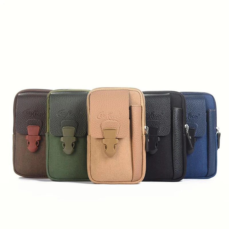 Casual Male Zipper Waist Bag