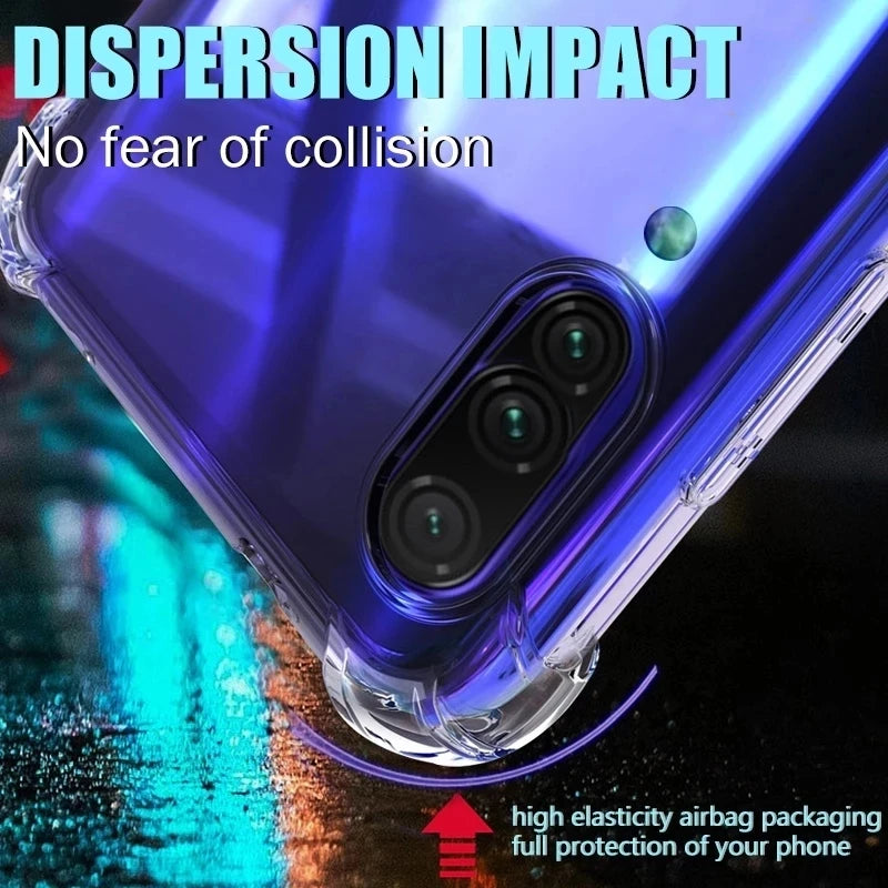 Shockproof Clear Phone Case For Samsung Galaxy S23 S22 Ultra S21 S20 Fe S10 Plus