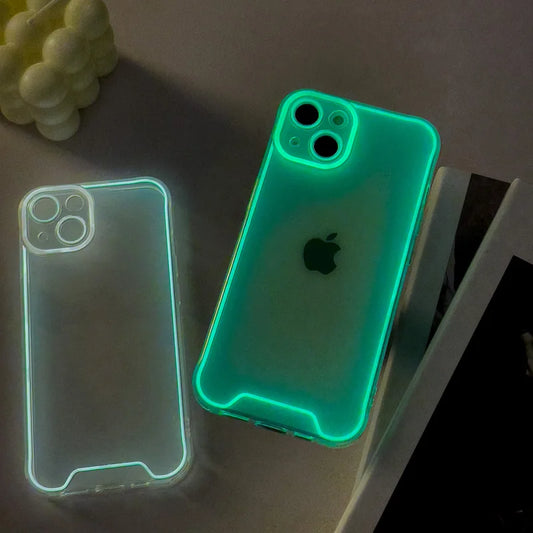 Luminous Clear Phone Case for iPhone 11 12 13 14 Pro Max X XR XS