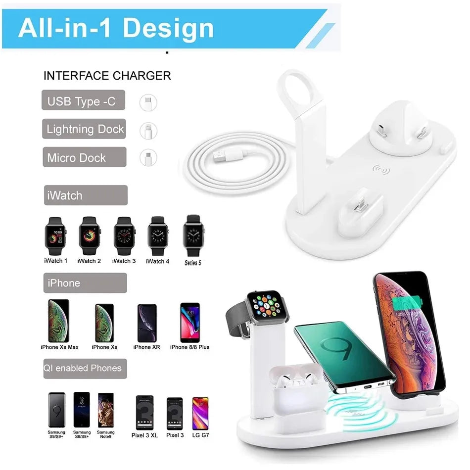 4 In 1 Wireless Charger Stand For Apple products