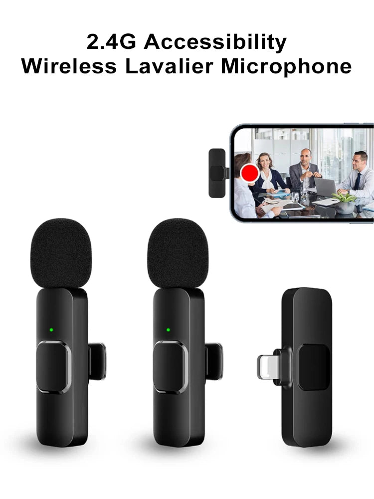 Wireless Portable Audio Recording Mic for Iphone & Android