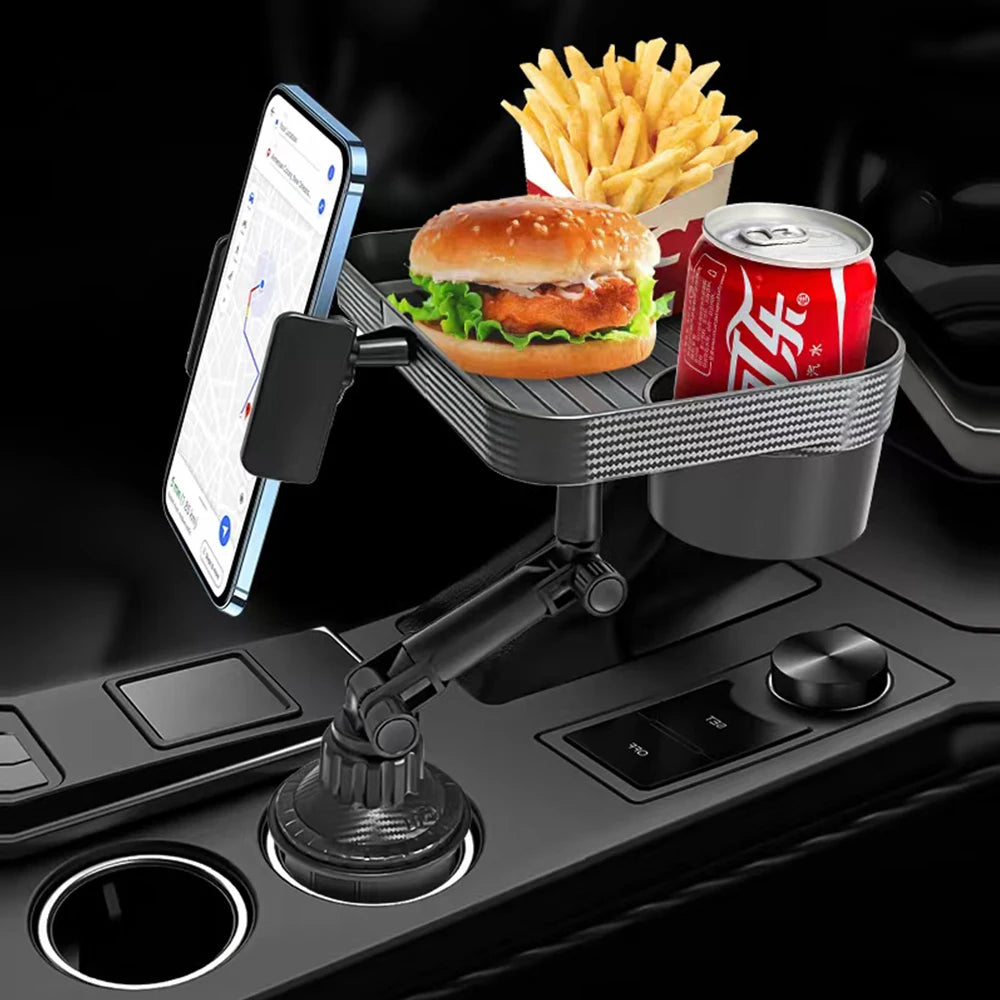 Car Cup Phone Holder Stand with Tray