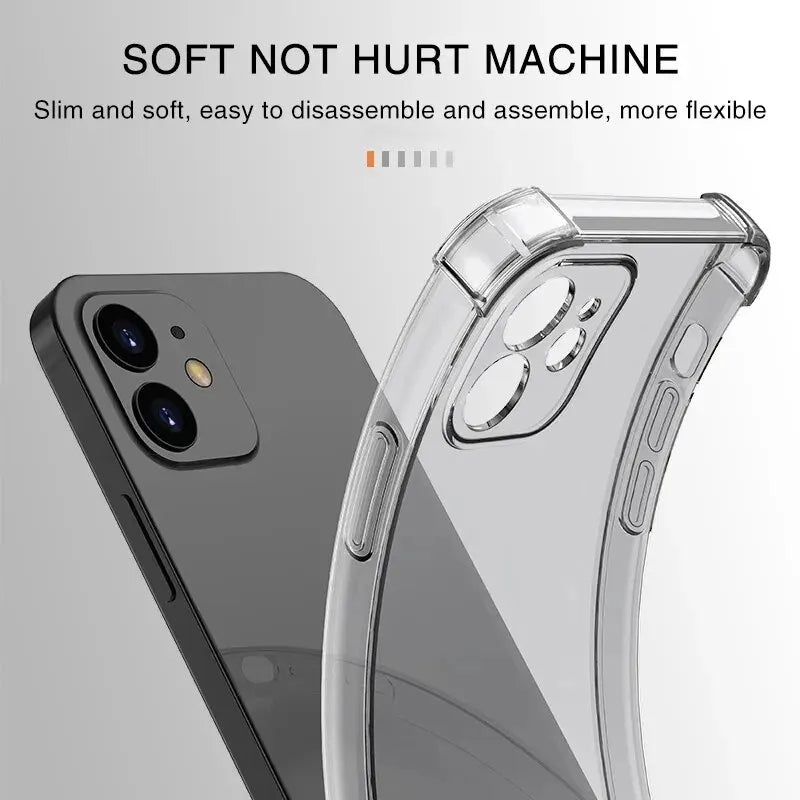 Shockproof Silicone Phone Case For iPhone 11 12 13 14 15 Pro