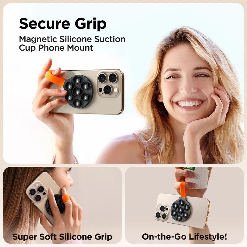 Magnetic Suction Cup Phone Mount