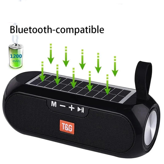 Portable Solar Charging Waterproof Bluetooth Speaker