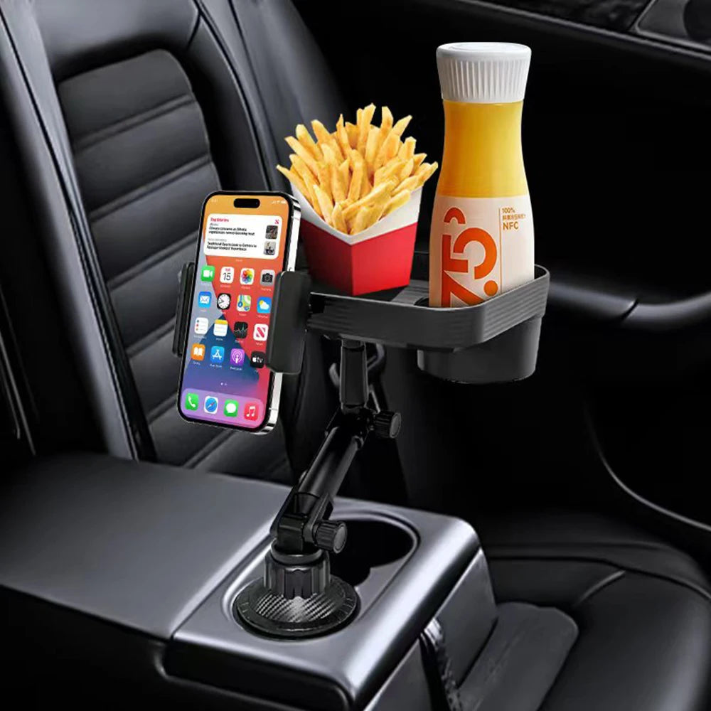 Car Cup Phone Holder Stand with Tray