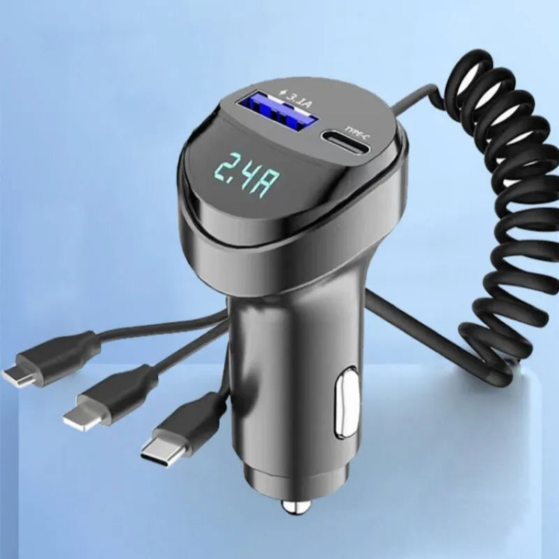 Triple Cable Car Charger