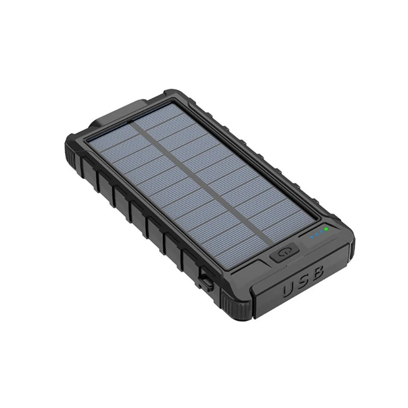 Solar Charging Power Bank with Flashlight