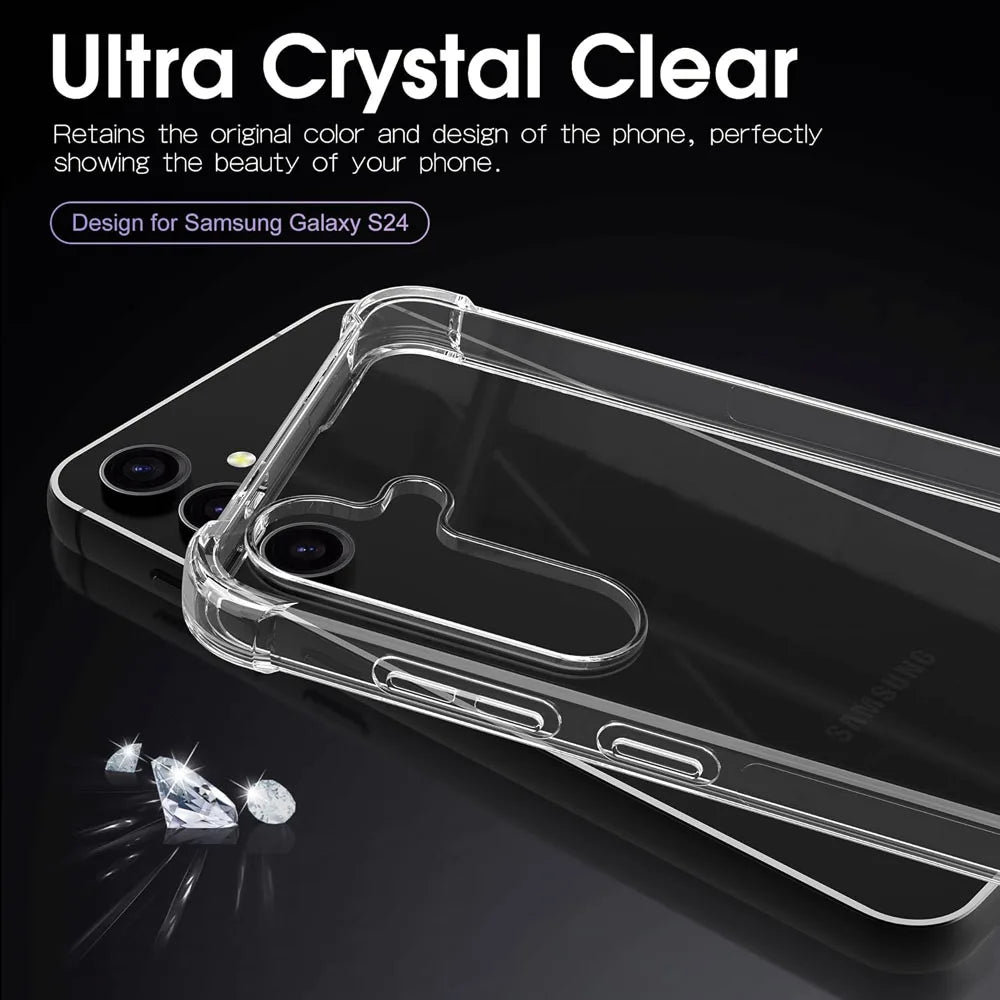 Shockproof Clear Protective Case For Samsung Galaxy