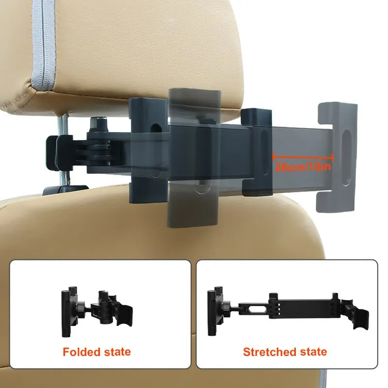 Adjustable Car Headrest Phone/Tablet Holder