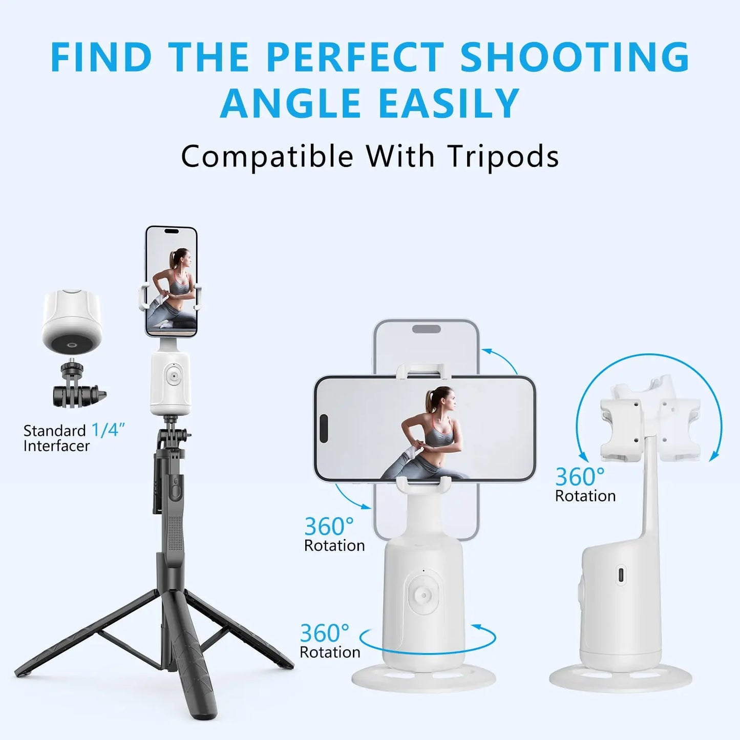 Face Tracking 360 Degree Rotating Gimbal