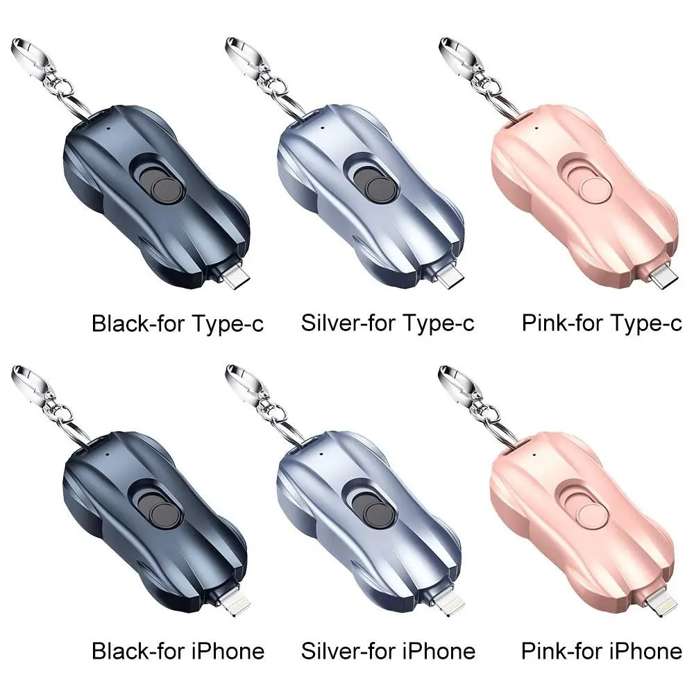 1500mAh Portable Mini Power Bank Keychain