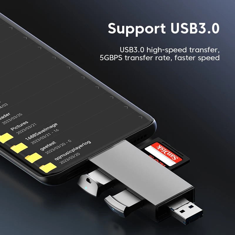 7 In 1 Multifunctional Usb 3.0 Card Reader