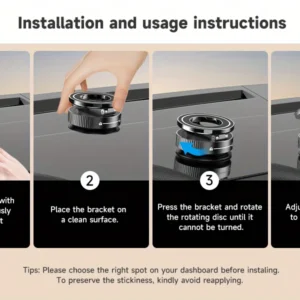 magnetic suction cup phone mount for magsafe 360° adjustable magnetic car phone holder pocket size foldable car mount