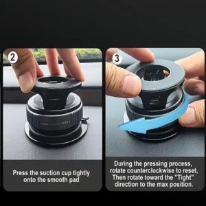 magnetic suction cup phone mount for magsafe 360° adjustable magnetic car phone holder pocket size foldable car mount