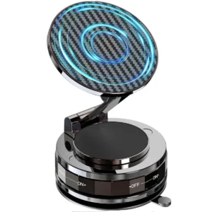 magnetic suction cup phone mount for magsafe 360° adjustable magnetic car phone holder pocket size foldable car mount